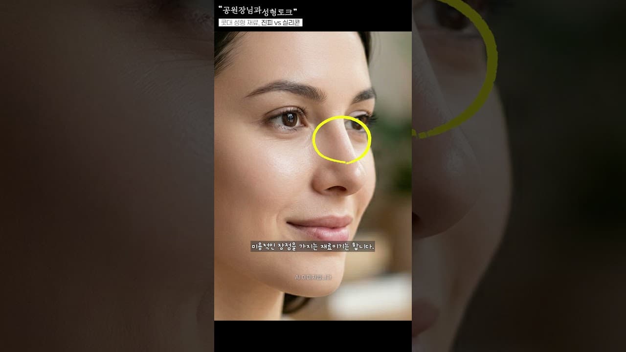 콧대 성형 재료, 진피와 실리콘의 차이점?